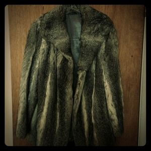 SOLD! VINTAGE RABBIT FUR JACKET