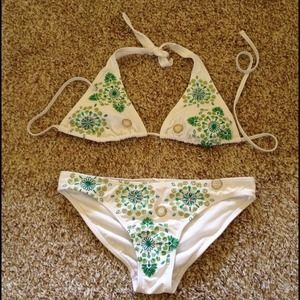 Xhilaration Beaded Bikini Swimsuit
