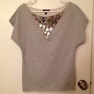 🎉HP🎉Bebe Top with Mirror Detail