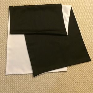 Black and white silk shawl for special occasion