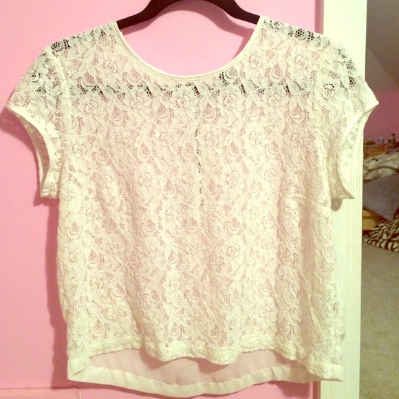 Sheer floral top