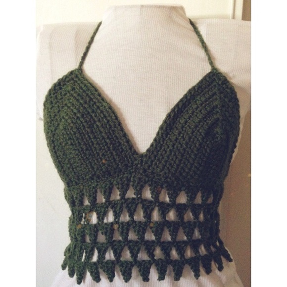 Crochet halter top