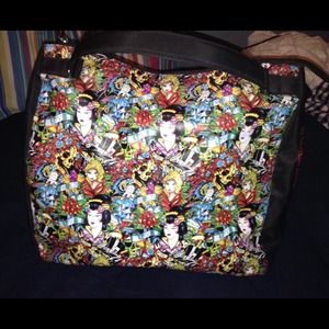 Authentic Ed Hardy tote bag