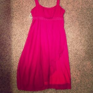 Brand new, hot pink, Triangle T, party dress!
