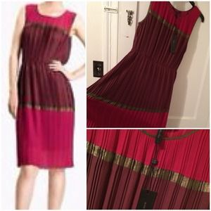 Bcbg pleated dress sz L Price Drop!! Brand new!