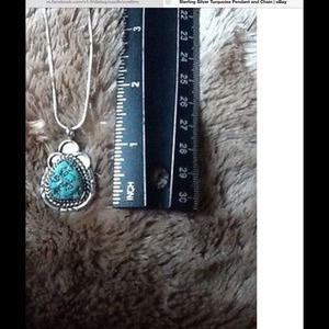 Sterling Silver Turquoise Pendant