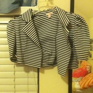 striped cover up/cardigan