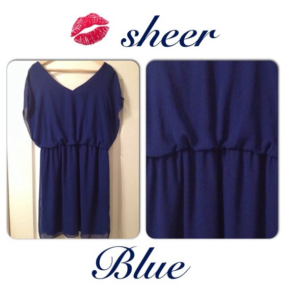 Blue | sheer dress
