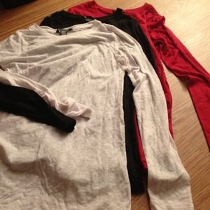 Red Black White long Sleeve