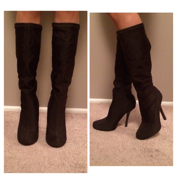 bebe knee high boots