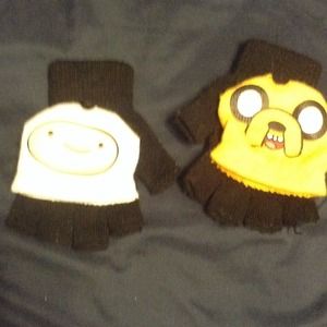 Adventure Time Finn & Jake Fingerless Gloves