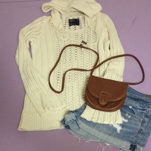 Open Knit hoodie & Pitt sweatshirt!