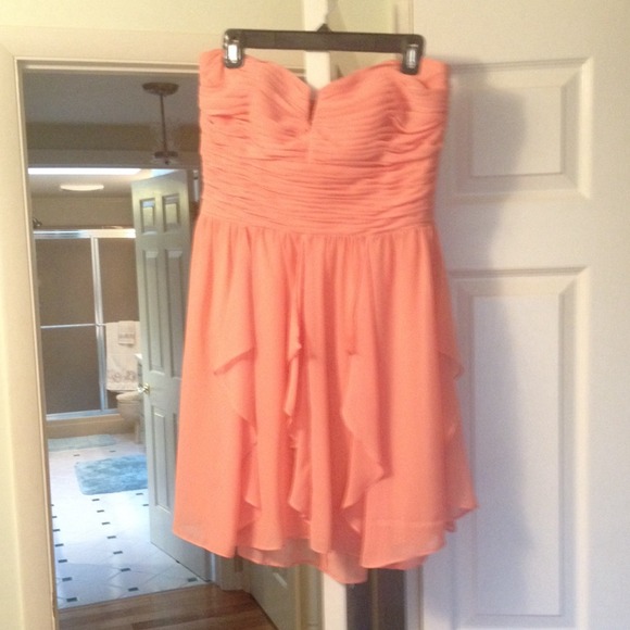 Reduced--Peach cocktail dress