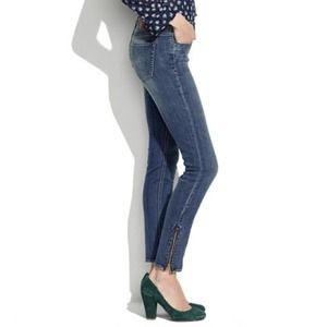 Madewell Skinny Skinny Jeans w/ ankle zips