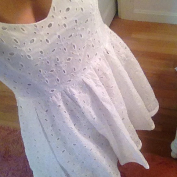 White Eyelet Summer Dress