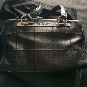 🚫SOLD 🚫Chanel black caviar leather bag