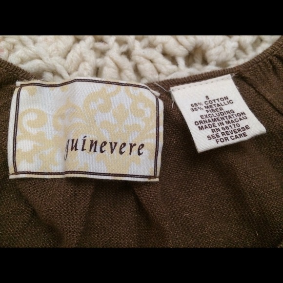 Anthropologie brown cropped cardigan! - Picture 2 of 3