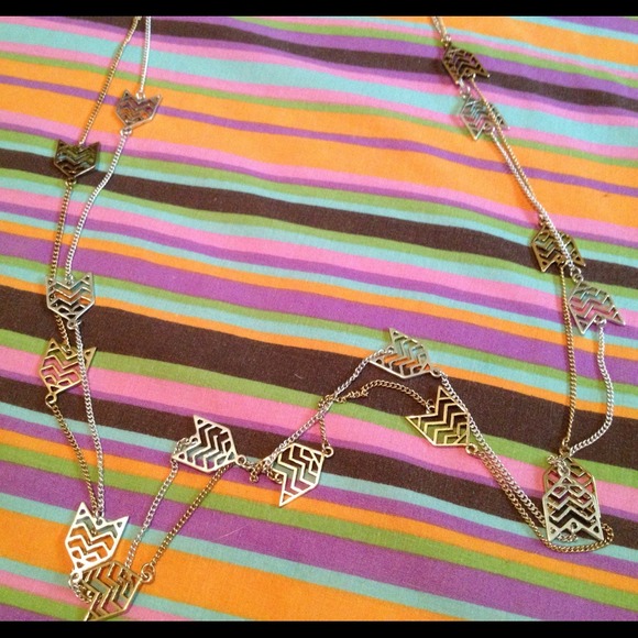 Jewelry - Long Two Layer Arrow Necklace