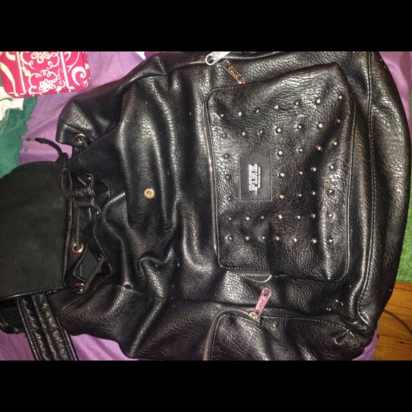 Victoria's Secret Handbags - Black Victoria secret pink bookbag