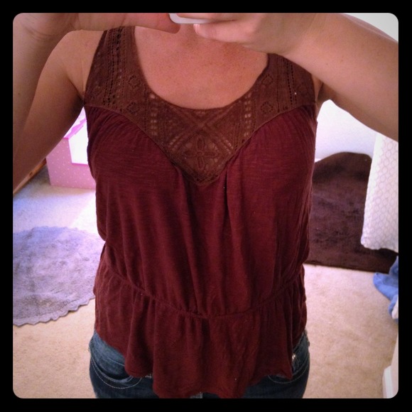 Kimchi & blue crochet top with waist tie