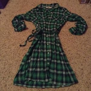 Old navy tie waist shirt dress