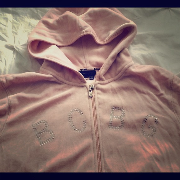 BCBG sweatshirt with bling letters size Large
