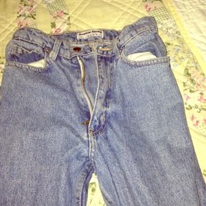 AmericanApparel High Waisted Medium wash blu jeans