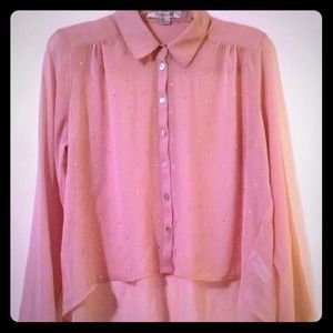 Rhinestone button up