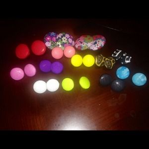 Fabric earrings