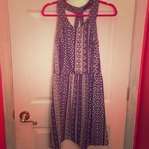 American Eagle Outfitters black+white print dress