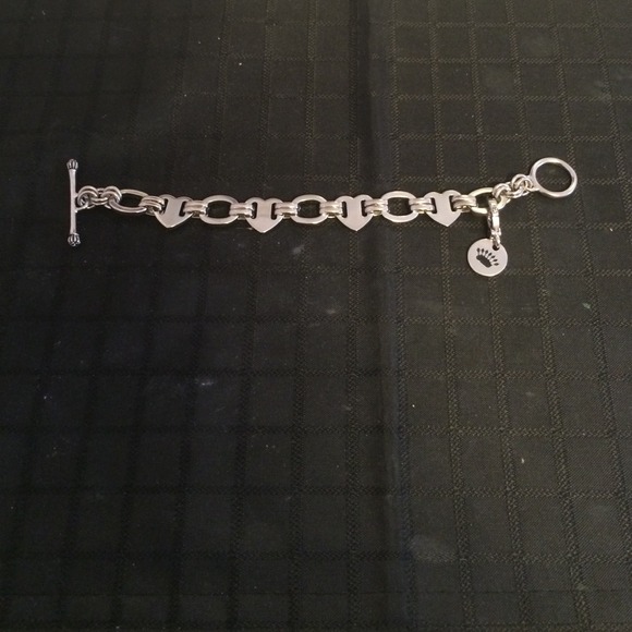 Heart Link Chunky Large Charm Bracelet
