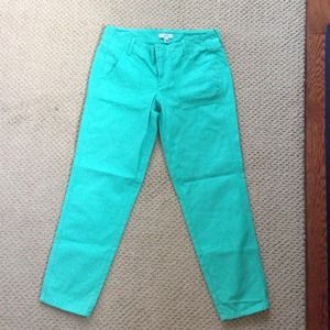Sea foam green JCrew capris