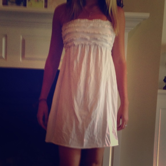 Xhilaration Dresses & Skirts - 🌞Xhilaration white dress and Georgia shirt