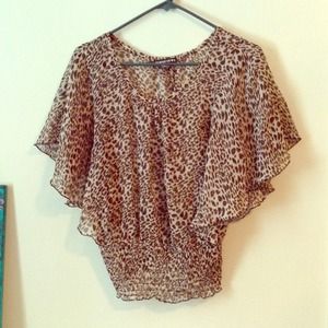 Leopard print blouse
