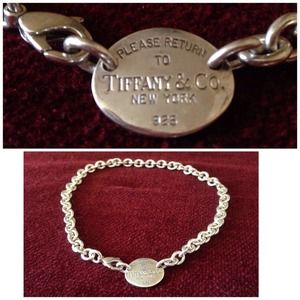 Authentic Tiffany & co oval necklace