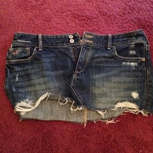 Hollister denim skirt
