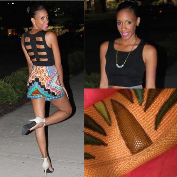 Trio Bundle final sale shorts, crop top & clutch