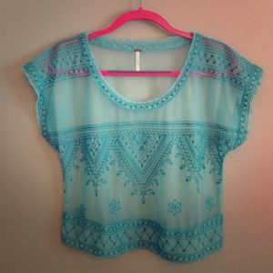 Free People Sheer Top