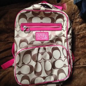 Pink Coach Backpack 🎀