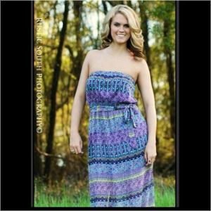 Purple maxi dress