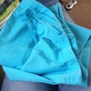 Bright blue cherokee scrub pants