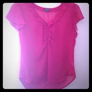 Pink see through top