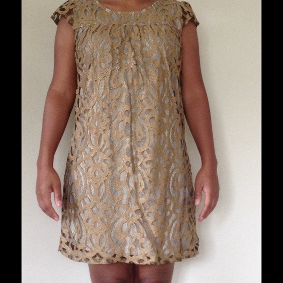 Gold dress