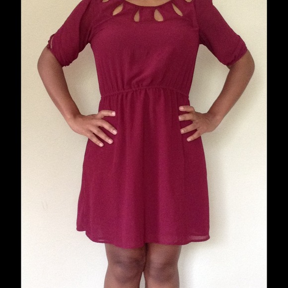 Burgundy Dress