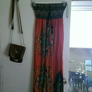 Bahemian maxi dress-small