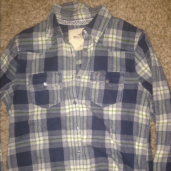 Hollister size medium flannel button up