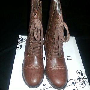 Brown Combat Boots