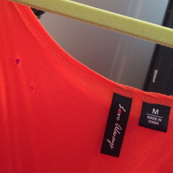 Fun Summertop Orange/pink.Off white ruffle. Bundle - Picture 2 of 4