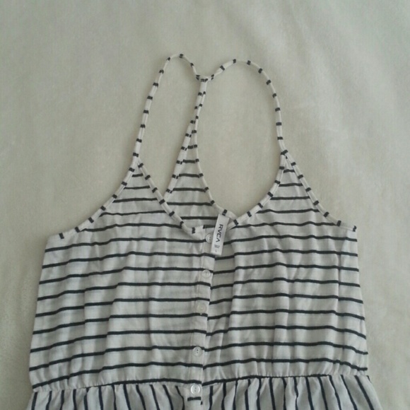 RVCA black and white striped sun dress