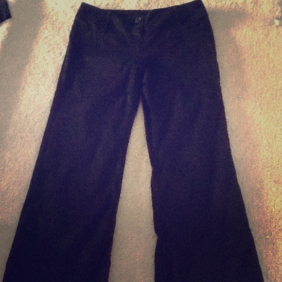 Black size 12 wide leg dress pants